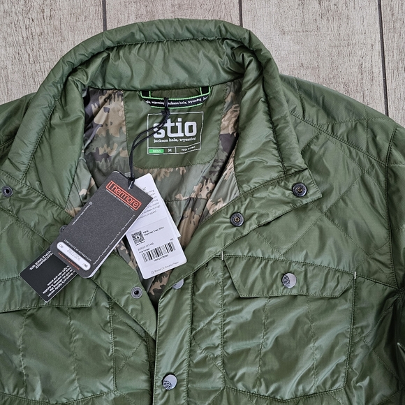 Stio Jacket Skycrest Insulated Puffer Snap Shirt Mens M NWT REI Outdoor Packable - Picture 3 of 7